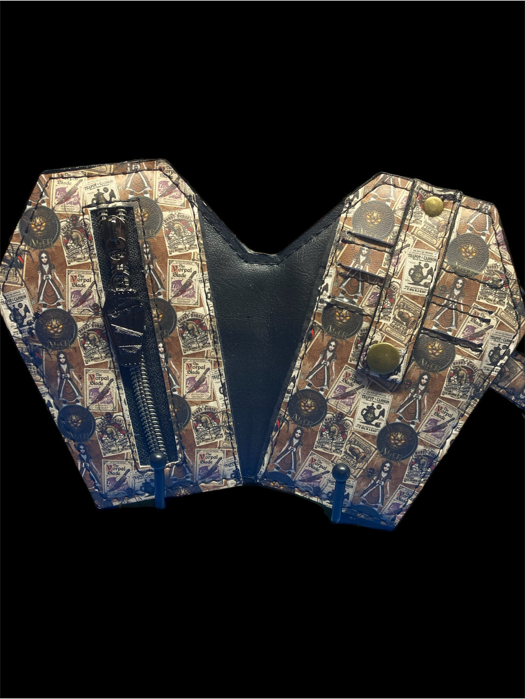 Coffin wallet small dark girl