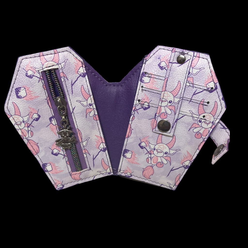 Coffin wallet small Baby baphomat