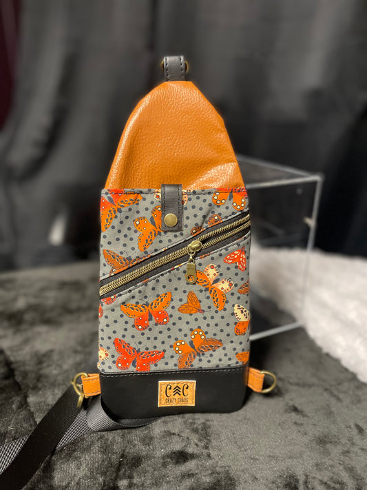Butterfly travel crossbody