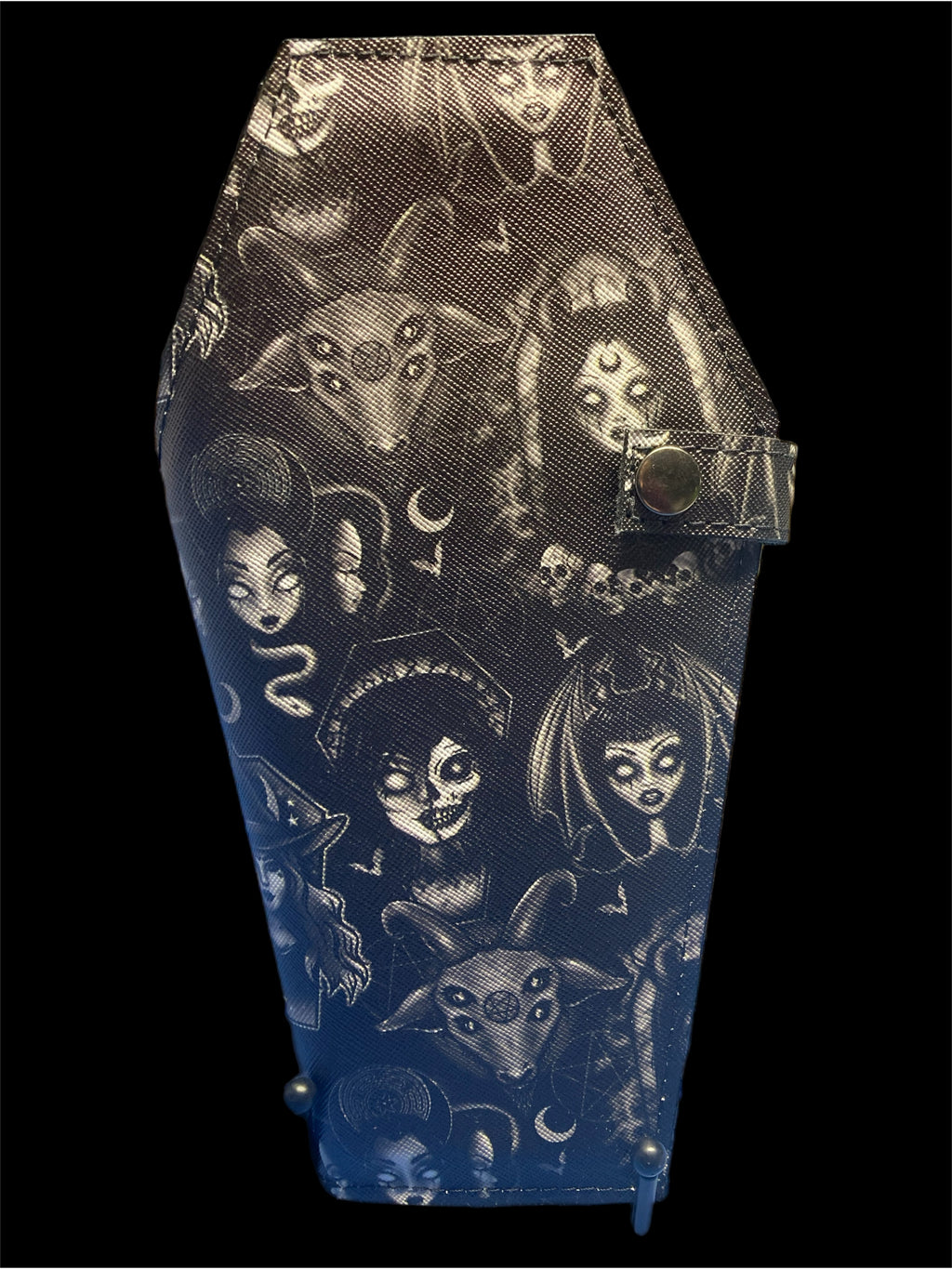 coffin wallet large goth girl