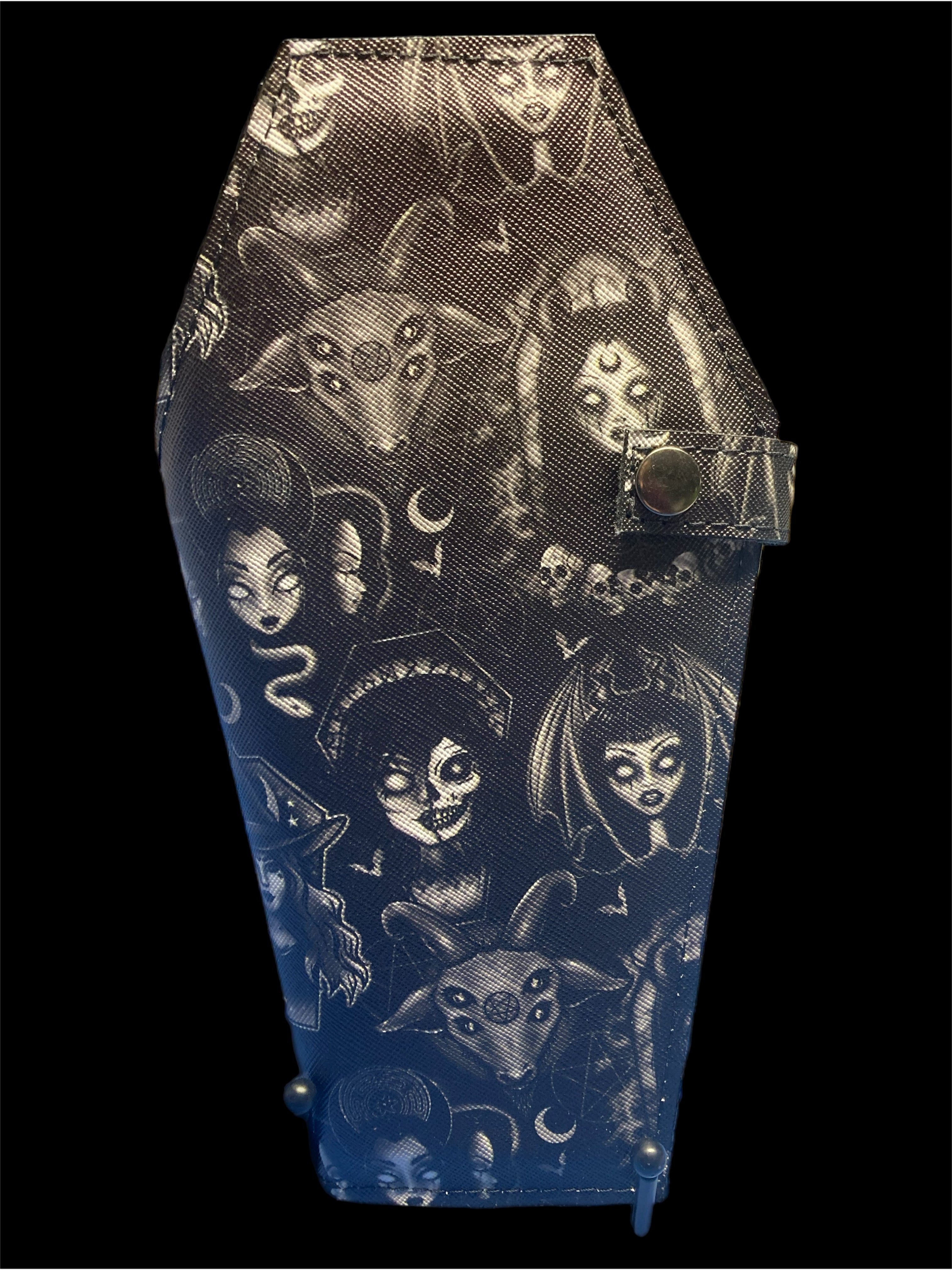 coffin wallet large goth girl